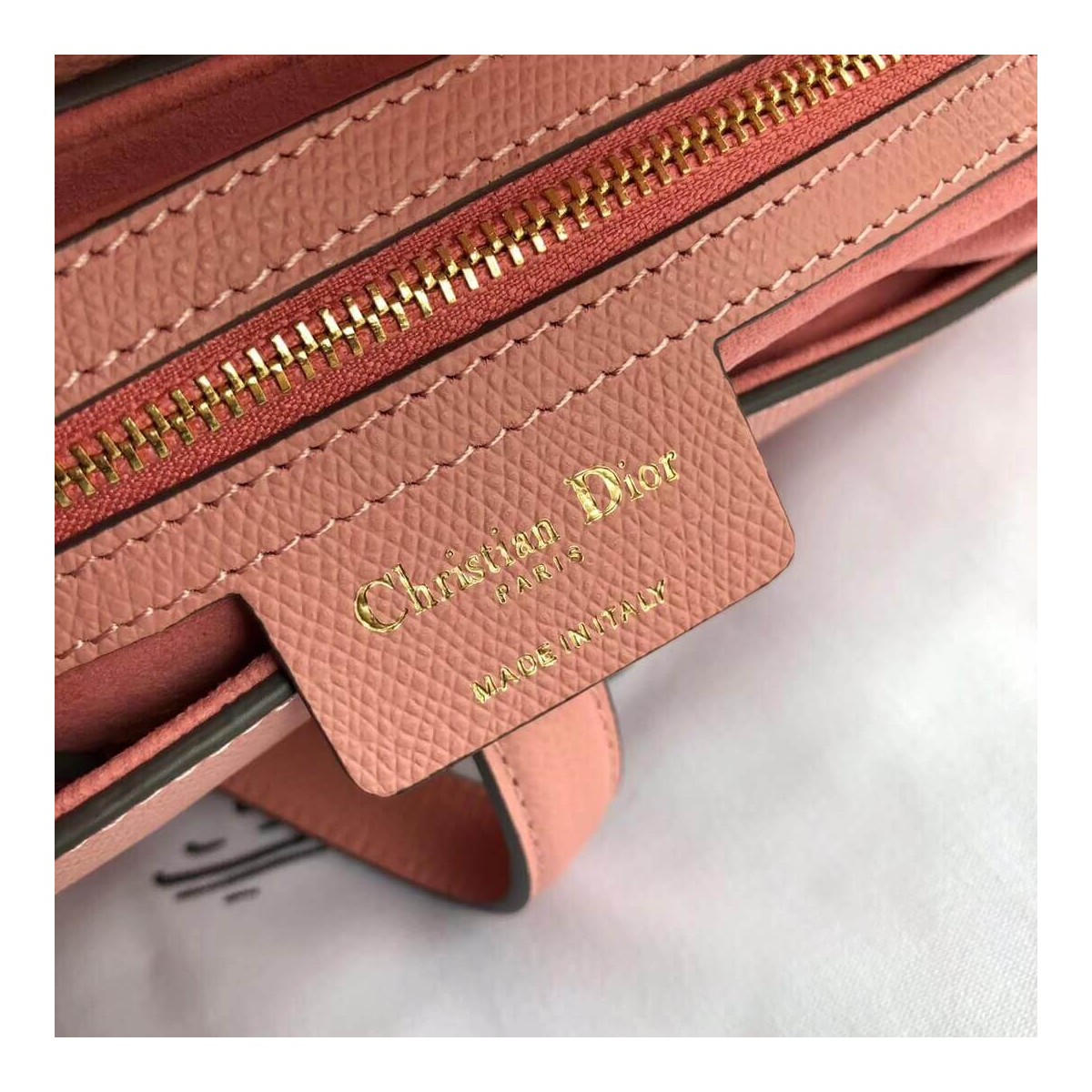 Christian Dior Grained Calfskin Saddle Bag M0446