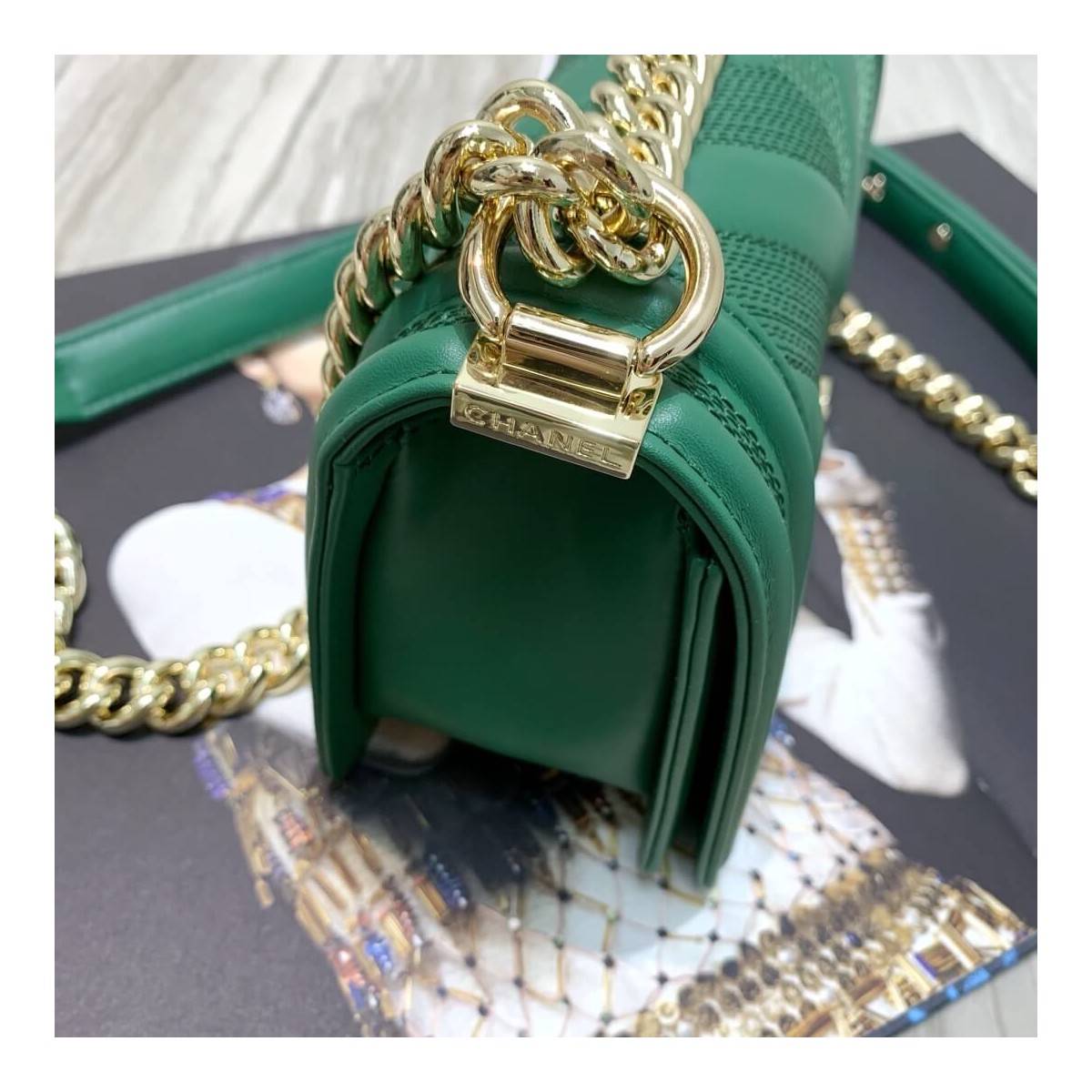 Chanel Calfskin Small Boy Chanel Handbag A67085 Chanel Calfskin Small Boy Chanel Handbag A67085