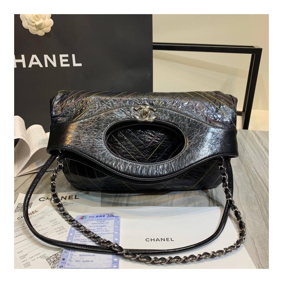 Chanel Crumpled Calfskin Chanel 31 Shopping Bag 0091 Chanel Crumpled Calfskin Chanel 31 Shopping Bag 0091