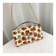Gucci Zumi Strawberry Print Small Shoulder Bag 572375 Gucci Zumi Strawberry Print Small Shoulder Bag 572375