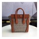 Celine Nano Luggage Bag In Tweed And Smooth Calfskin 189242 Celine Nano Luggage Bag In Tweed And Smooth Calfskin 189242