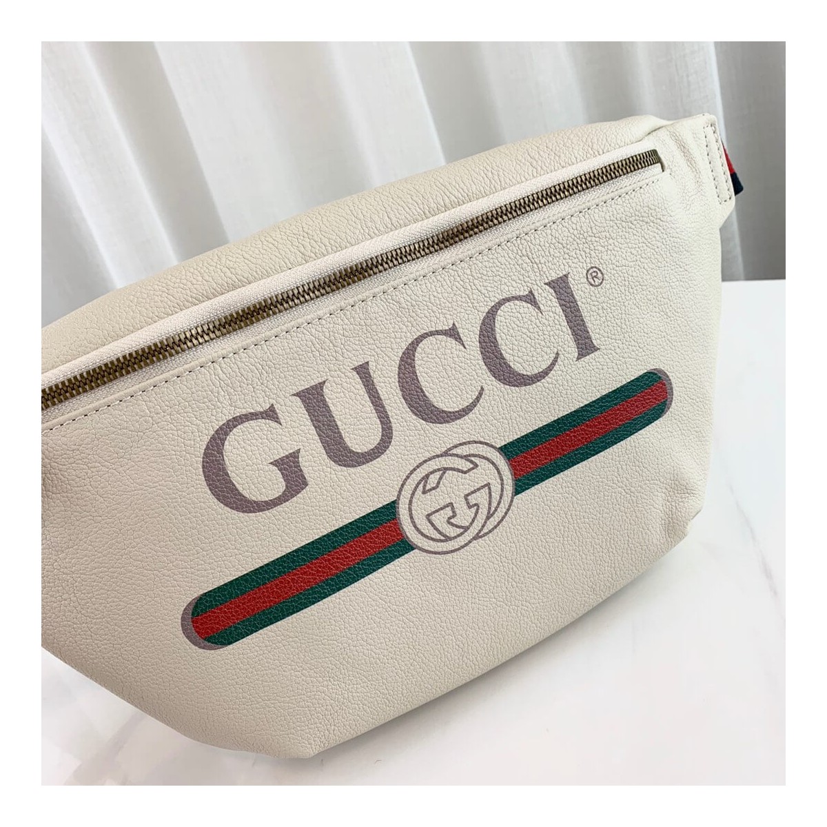 Gucci Print Leather Belt Bag 493869 Gucci Print Leather Belt Bag 493869