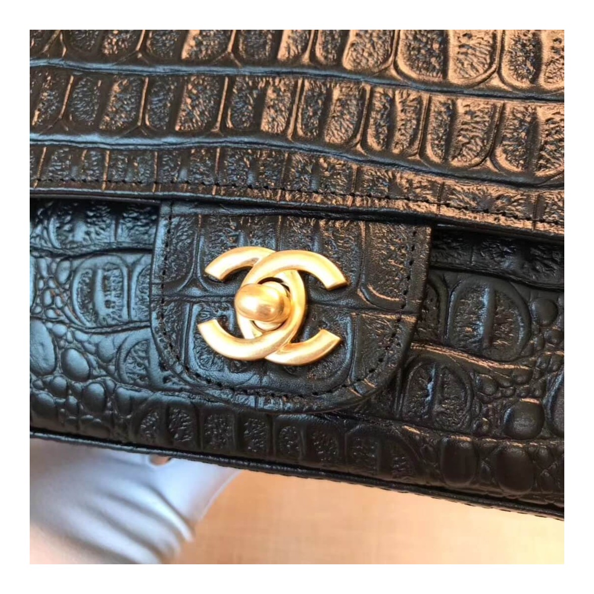 Chanel Alligator Flap Classic Bag 1116 Chanel Alligator Flap Classic Bag 1116