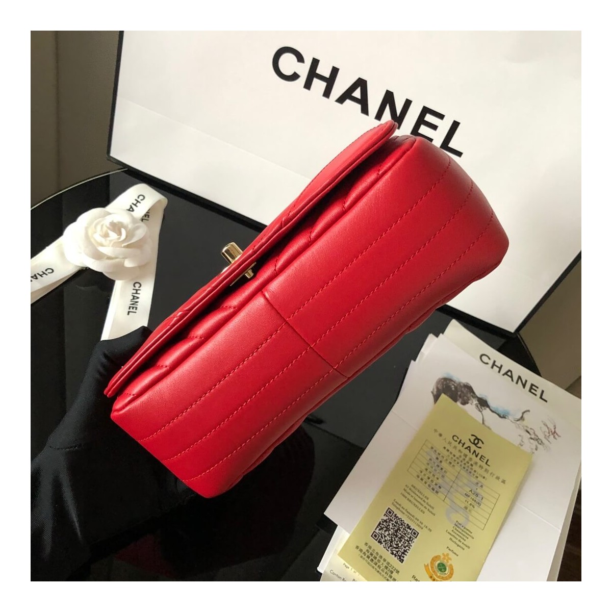 Chanel Calfskin Mini Flap Bag A91586 Chanel Calfskin Mini Flap Bag A91586
