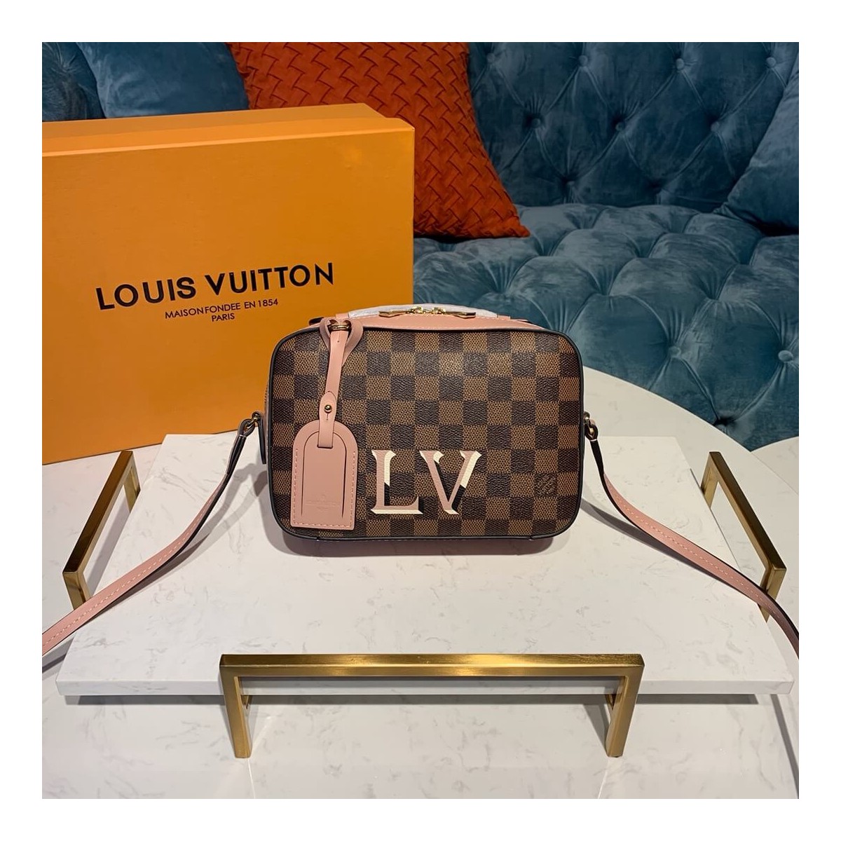 Louis Vuitton Damier Ebene Canvas Santa Monica N40178 Louis Vuitton Damier Ebene Canvas Santa Monica N40178