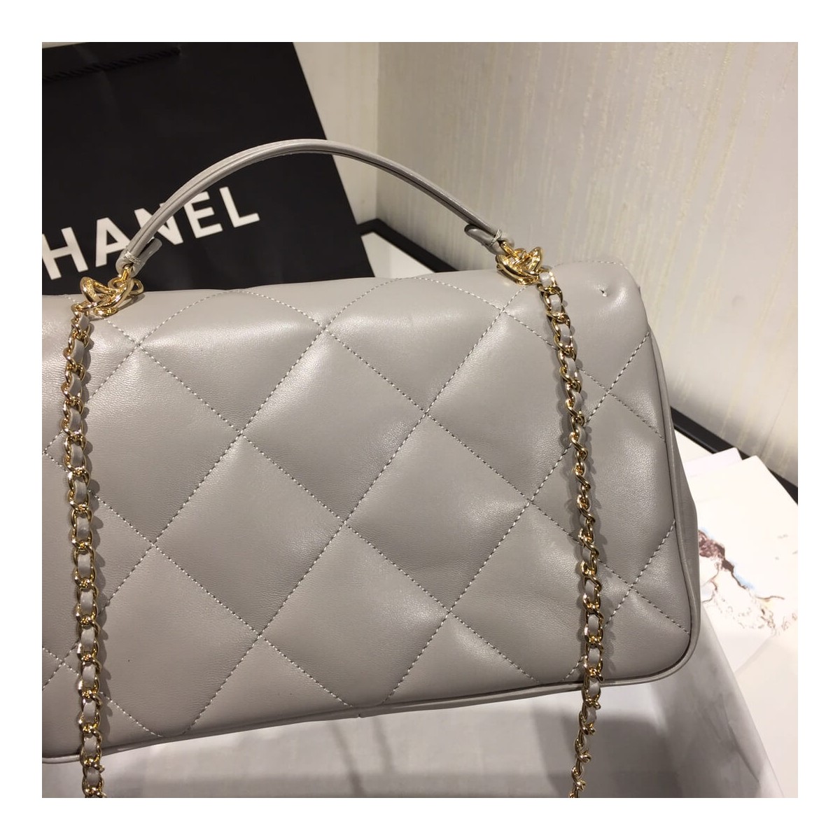 Chanel Large Flap Bag With Handle AS1115 Chanel Large Flap Bag With Handle AS1115