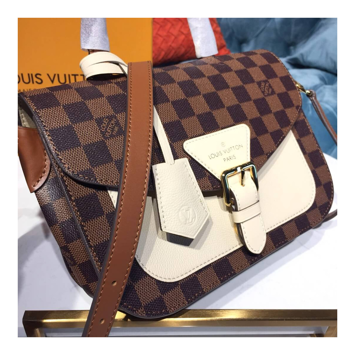 Louis Vuitton Damier Ebene Beaumarchais N40146 N40147 N40148 Louis Vuitton Damier Ebene Beaumarchais N40146 N40147 N40148