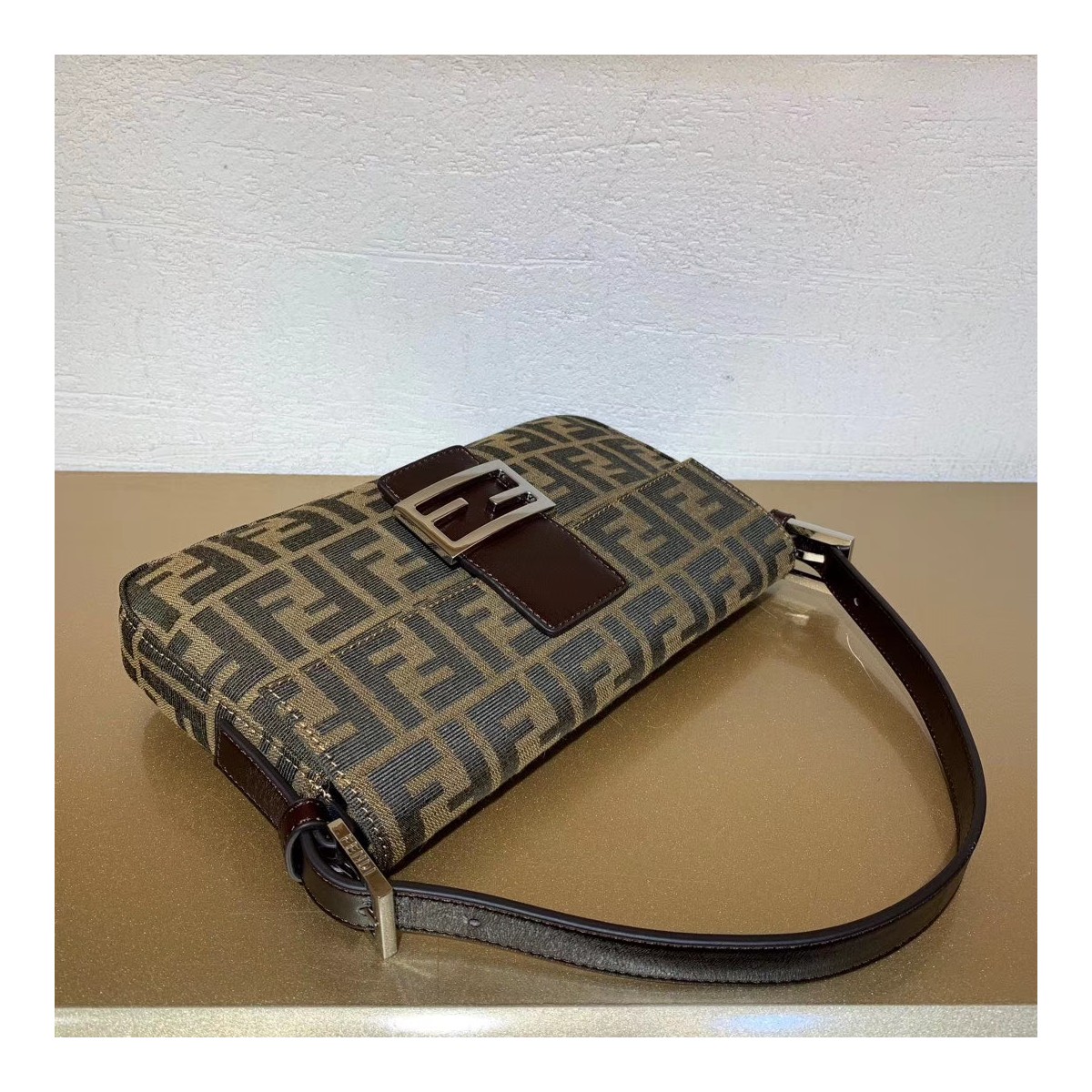 Fendi Vintage Zucca Pattern Mamma Baguette Shoulder Bag F01 Fendi Vintage Zucca Pattern Mamma Baguette Shoulder Bag F01