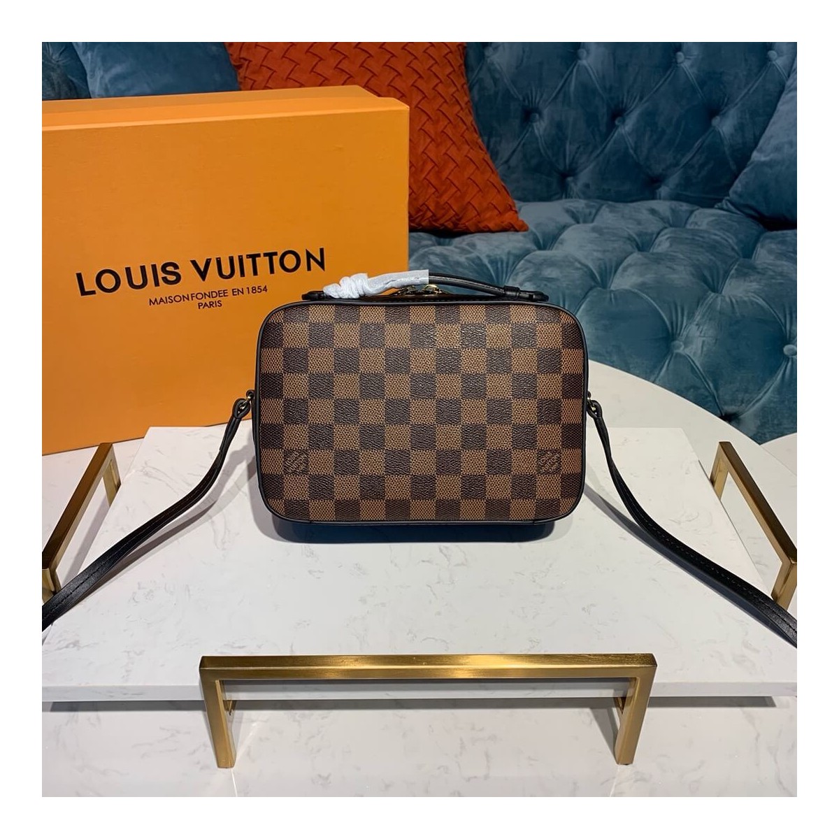 Louis Vuitton Damier Ebene Canvas Santa Monica N40178 Louis Vuitton Damier Ebene Canvas Santa Monica N40178