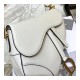 Christian Dior Grained Calfskin Saddle Bag M0446