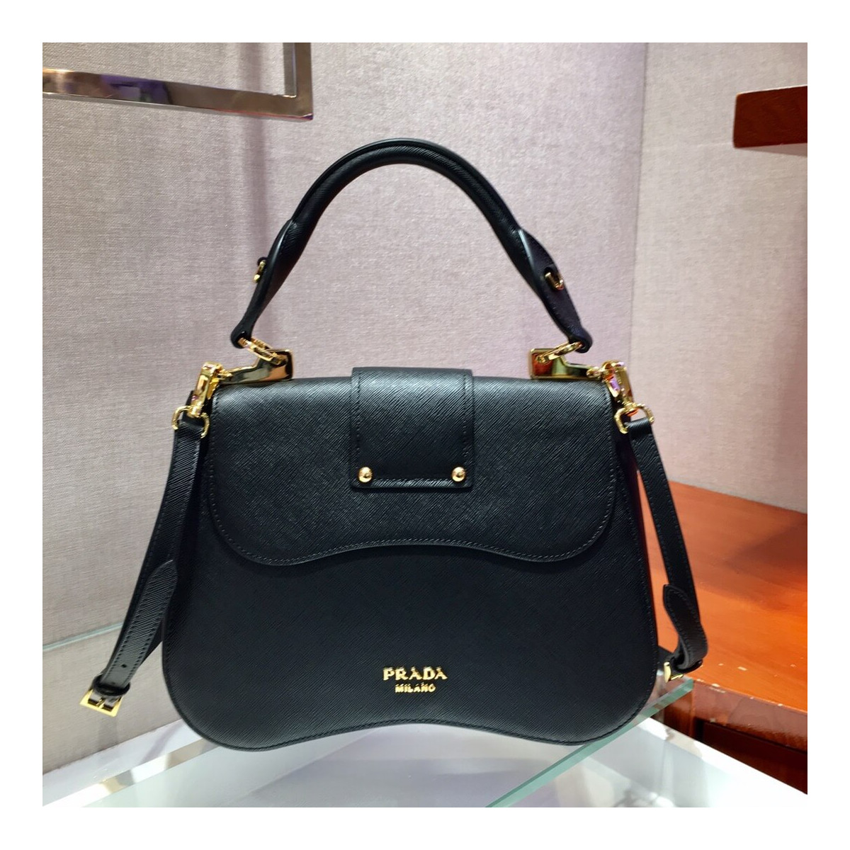 Prada Saffiano Leather Medium Sidonie Bag 1BN005 Prada Saffiano Leather Medium Sidonie Bag 1BN005