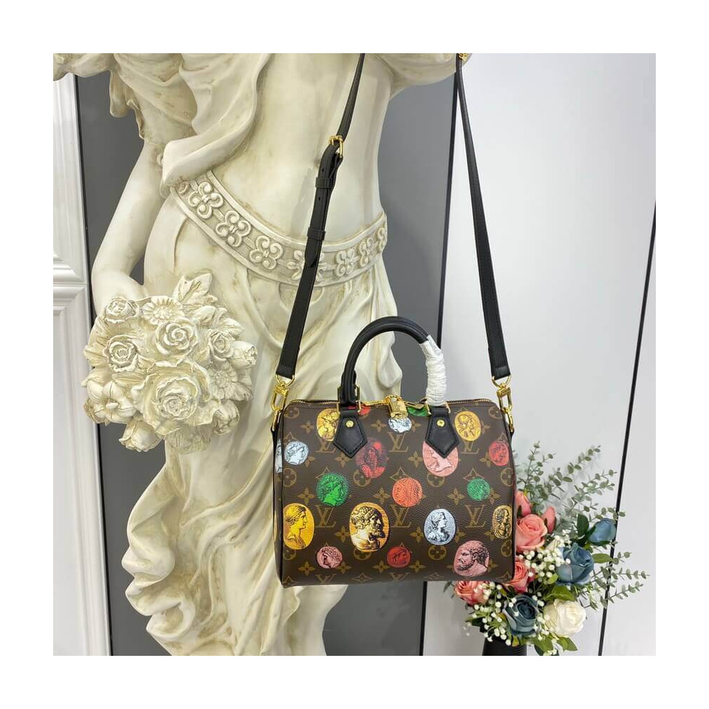 Louis Vuitton Monogram Cameo Printed Speedy Bandouliere 25 M45910 Louis Vuitton Monogram Cameo Printed Speedy Bandouliere 25 M45910