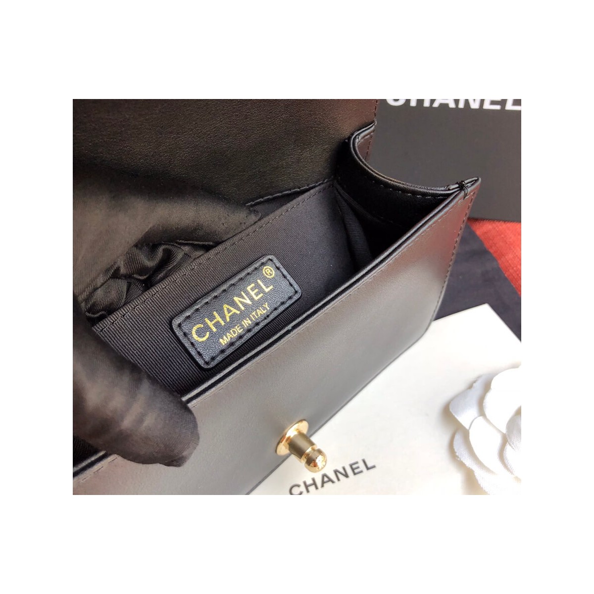 Chanel Imitation Pearls Small Boy Chanel Handbag A67085 Chanel Imitation Pearls Small Boy Chanel Handbag A67085