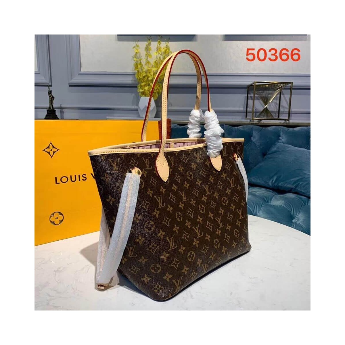 Louis Vuitton Monogram Canvas Neverfull MM M50366 Pink Louis Vuitton Monogram Canvas Neverfull MM M50366 Pink