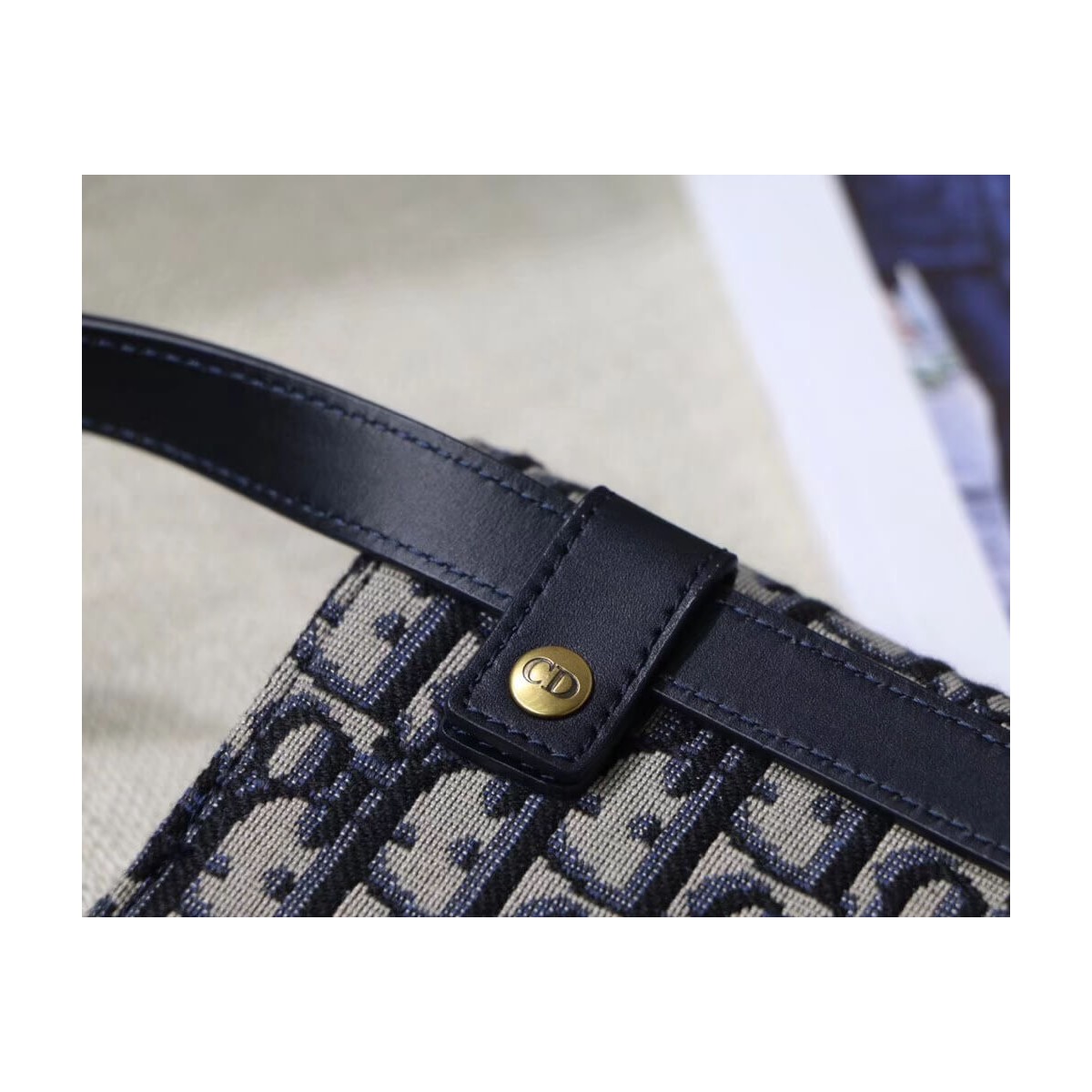 Christian Dior Oblique Saddle Belt Bag S5619 Christian Dior Oblique Saddle Belt Bag S5619