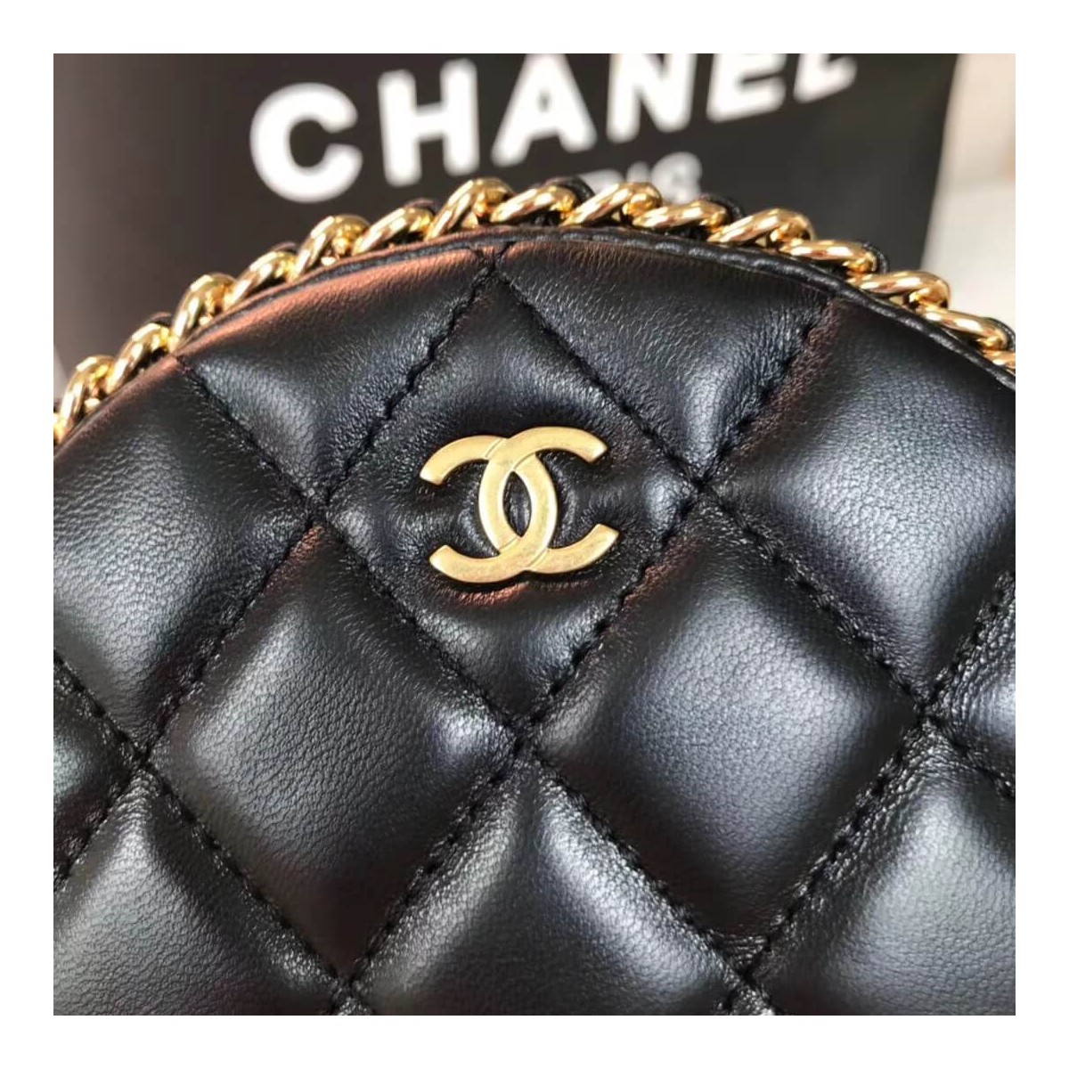 Chanel Round Clutch Chain Bag A70657 Chanel Round Clutch Chain Bag A70657