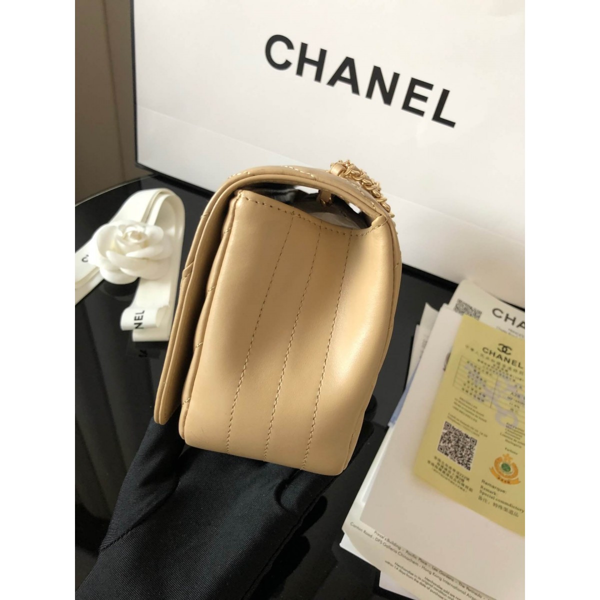 Chanel Calfskin Mini Flap Bag A91586 Chanel Calfskin Mini Flap Bag A91586