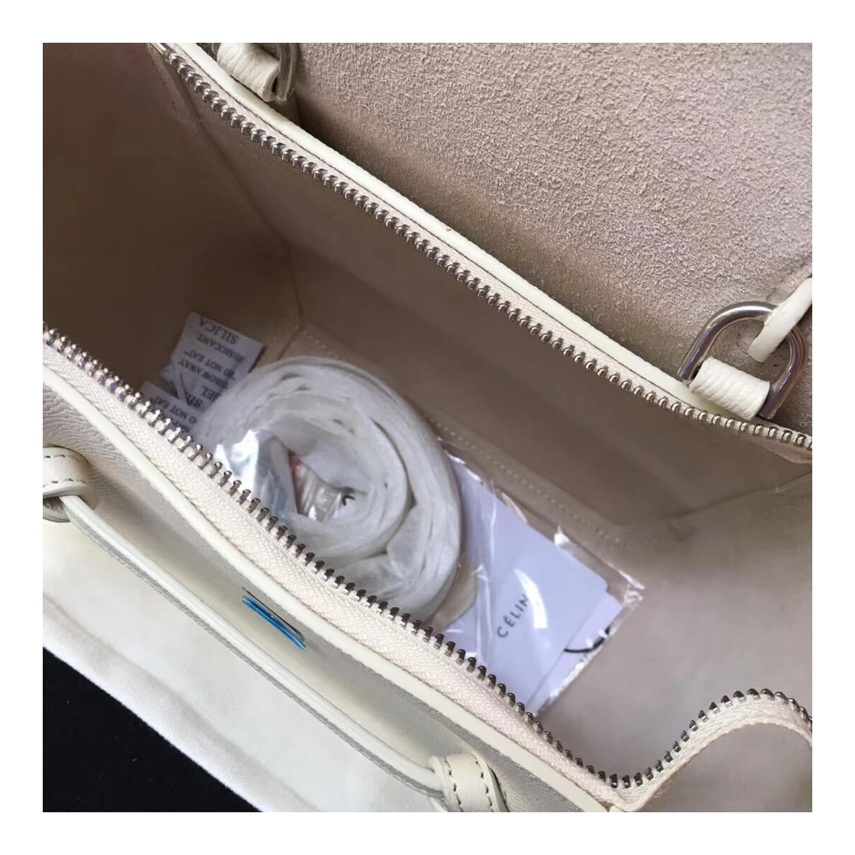 Celine Micro Belt Bag In Grained Calfskin 189153 White Celine Micro Belt Bag In Grained Calfskin 189153 White