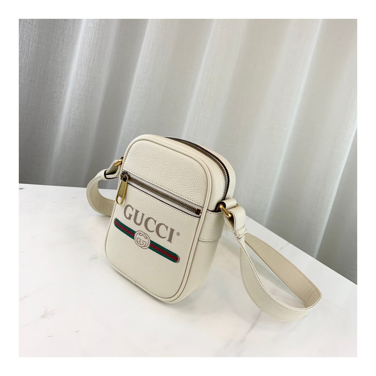 Gucci Print Leather Shoulder Bag 574803 Gucci Print Leather Shoulder Bag 574803