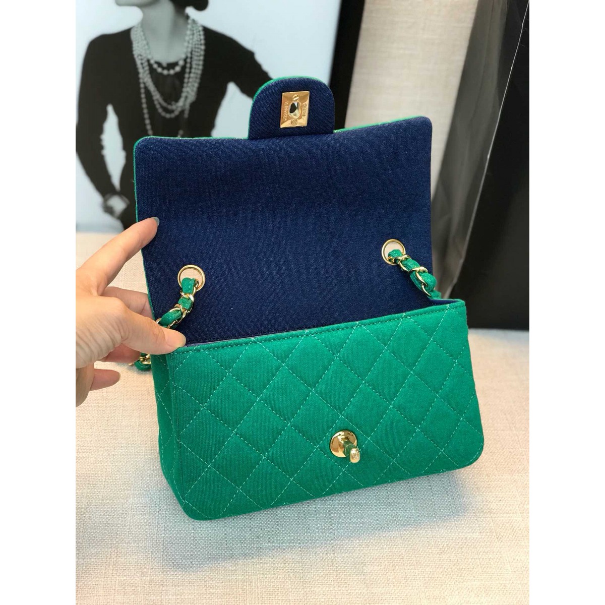 Chanel Jersey Classic Handbag A01112 Chanel Jersey Classic Handbag A01112