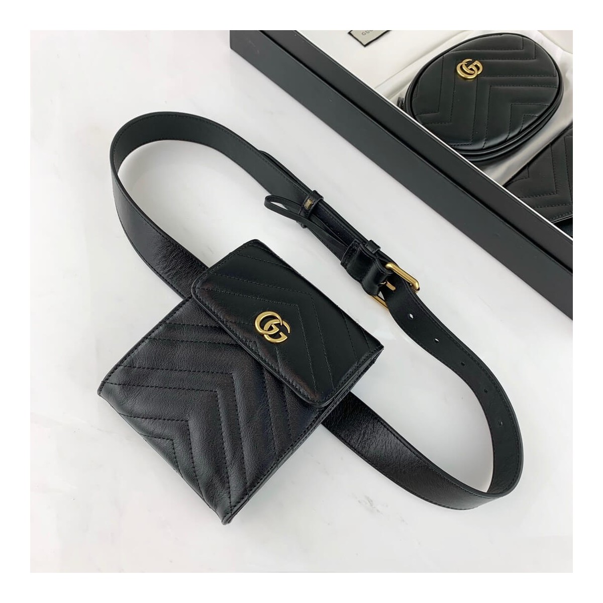 Gucci GG Marmont Matelasse Belt Bag 524597 Gucci GG Marmont Matelasse Belt Bag 524597