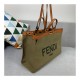 Fendi Peekaboo X Tote in Green Canvas 8BH374 Fendi Peekaboo X Tote in Green Canvas 8BH374