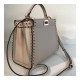 Fendi Peekaboo Mini with Metal-Plated Micro Studs 8BN244 Fendi Peekaboo Mini with Metal-Plated Micro Studs 8BN244