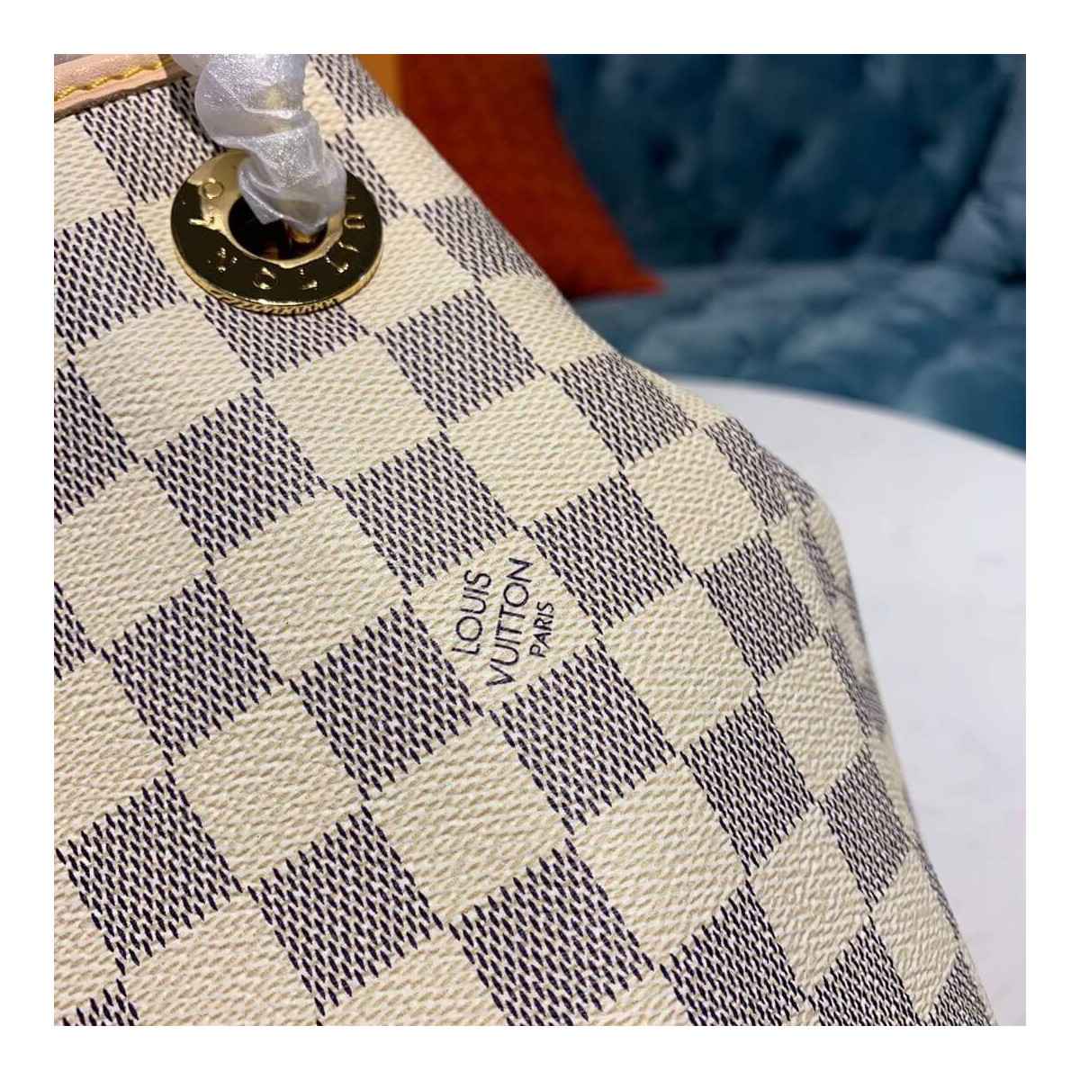 Louis Vuitton Damier Azur Canvas Artsy MM N40253 Louis Vuitton Damier Azur Canvas Artsy MM N40253