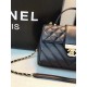 Chanel Calfskin Flap Bag With Top Handle AS0804 Chanel Calfskin Flap Bag With Top Handle AS0804