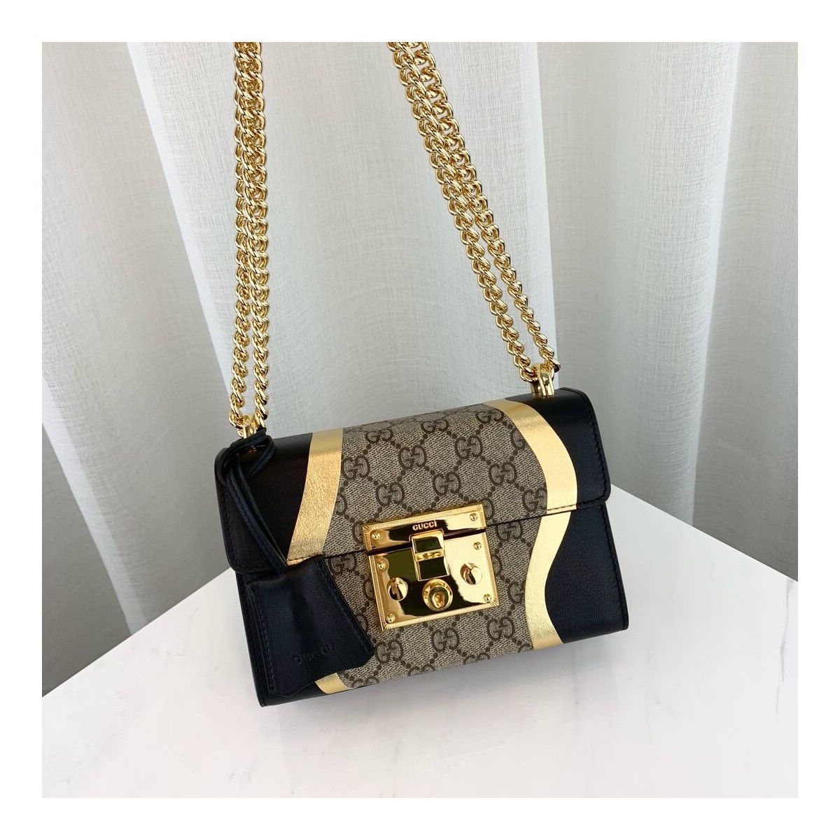 Gucci Padlock Small GG Shoulder Bag 432182 Black Gucci Padlock Small GG Shoulder Bag 432182 Black