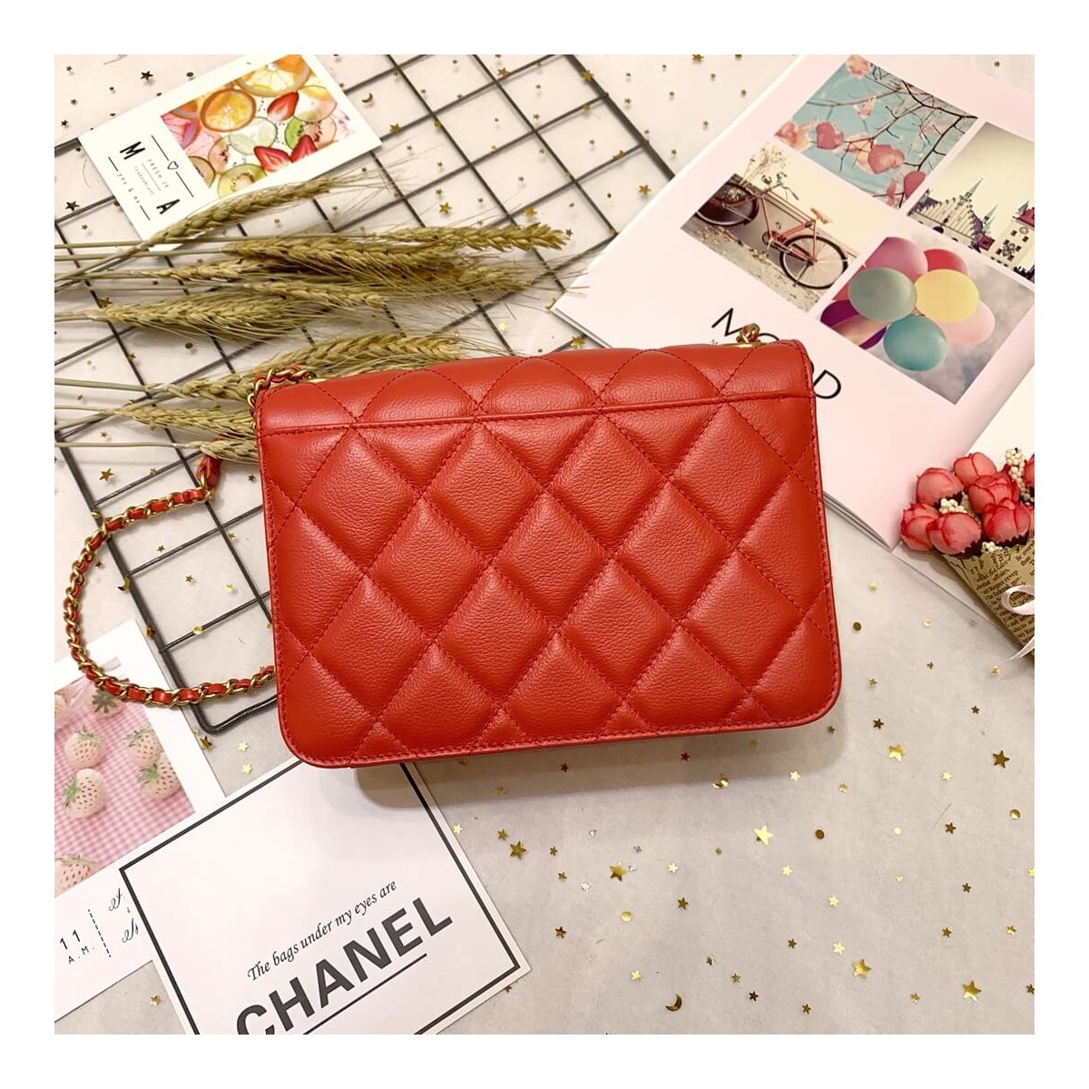 Chanel Calf Leather Single Flap Bag AS8869 Chanel Calf Leather Single Flap Bag AS8869