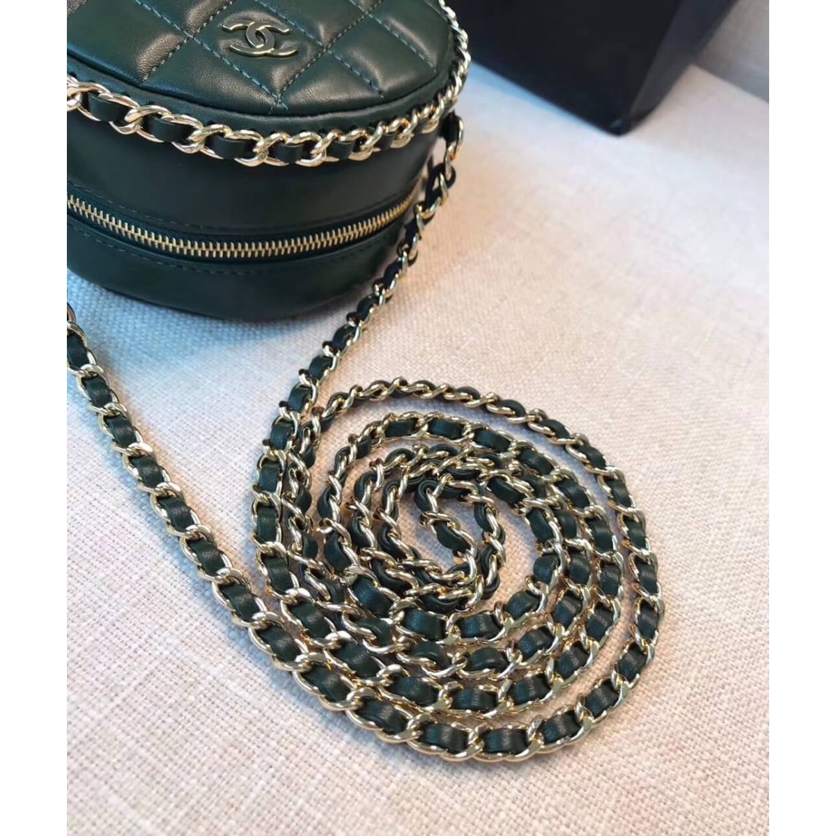 Chanel Round Clutch Chain Bag A70657 Chanel Round Clutch Chain Bag A70657