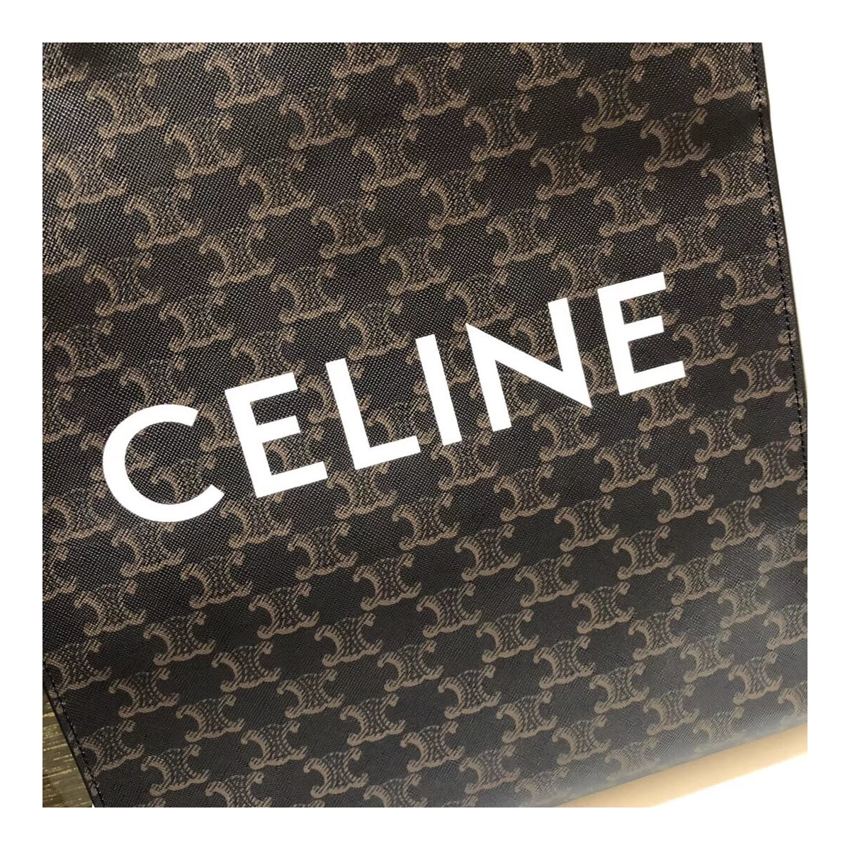 Celine Small Cabas Vertical In Triomphe Canvas 191542 Celine Small Cabas Vertical In Triomphe Canvas 191542