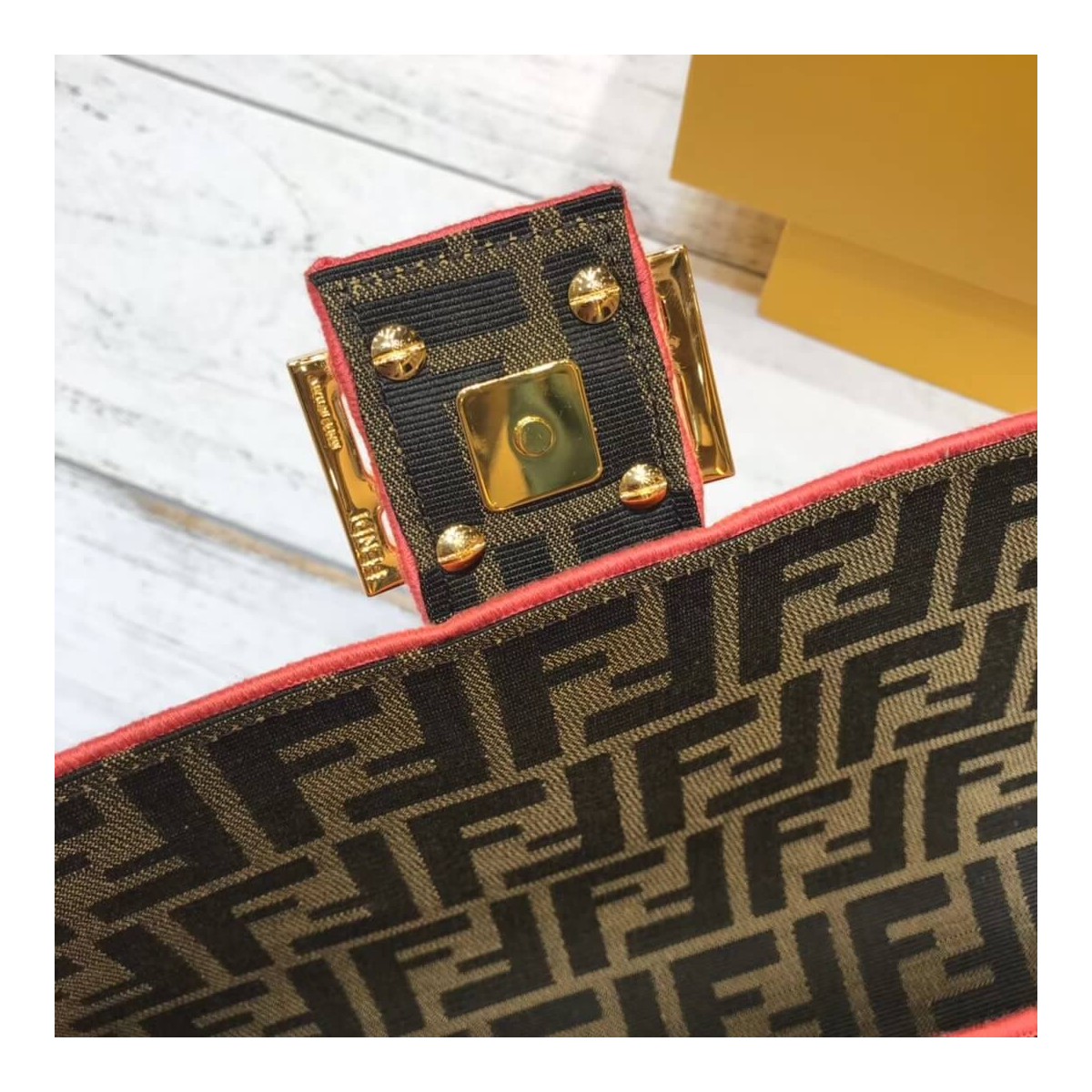 Fendi Roma Amor Fabric Baguette Bag 8BR600 Fendi Roma Amor Fabric Baguette Bag 8BR600