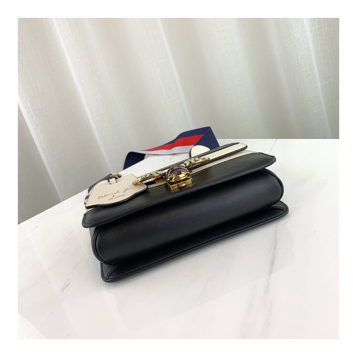 Gucci Queen Margaret Shoulder Bag 476542 Black/White Gucci Queen Margaret Shoulder Bag 476542 Black/White
