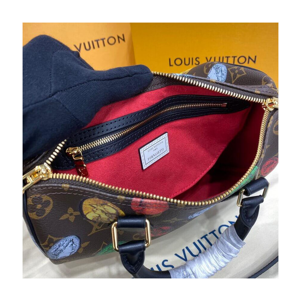 Louis Vuitton Monogram Cameo Printed Speedy Bandouliere 25 M45910 Louis Vuitton Monogram Cameo Printed Speedy Bandouliere 25 M45910