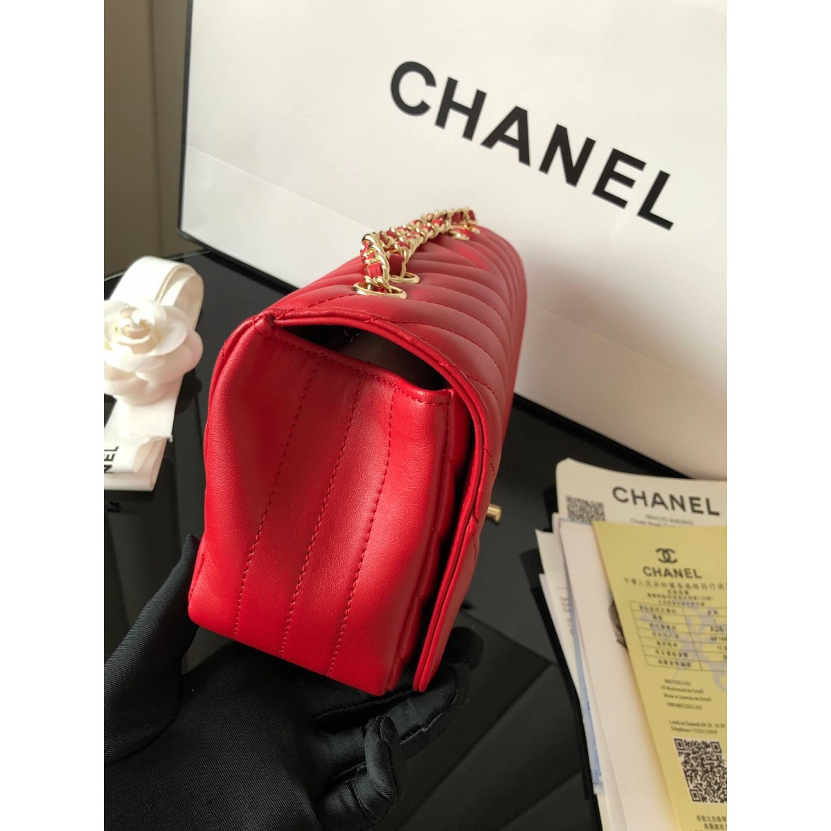 Chanel Calfskin Mini Flap Bag A91586 Chanel Calfskin Mini Flap Bag A91586
