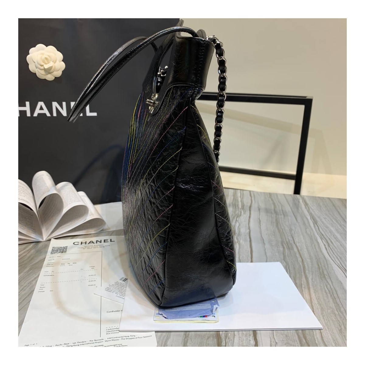 Chanel Crumpled Calfskin Chanel 31 Shopping Bag 0091 Chanel Crumpled Calfskin Chanel 31 Shopping Bag 0091