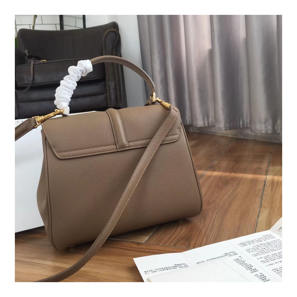 Celine Small 16 Bag In Grained Calfskin 188003 Celine Small 16 Bag In Grained Calfskin 188003
