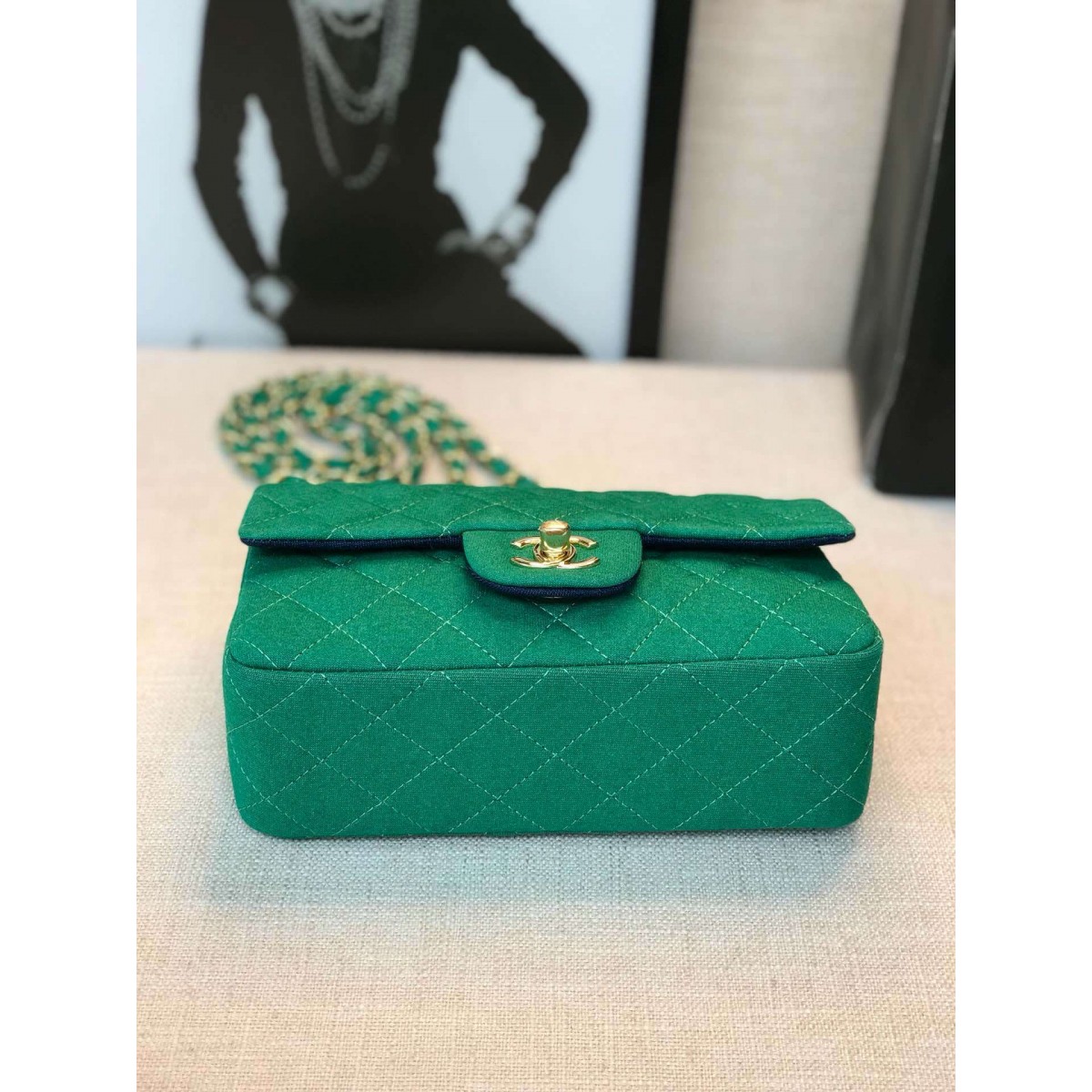 Chanel Jersey Classic Handbag A01112 Chanel Jersey Classic Handbag A01112