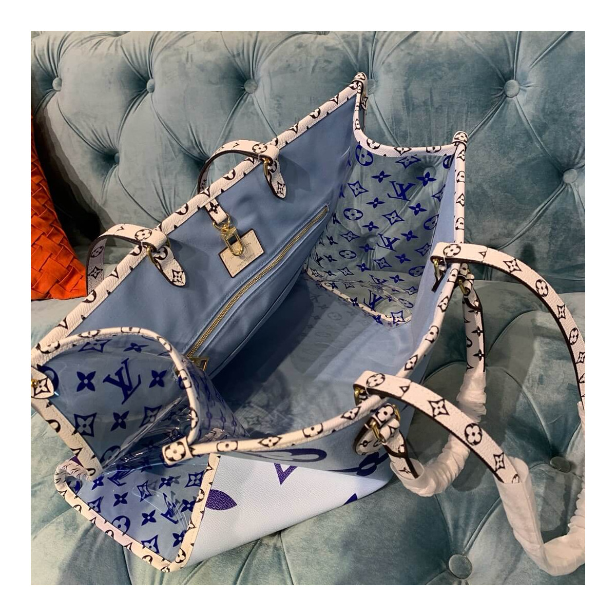 Louis Vuitton Onthego M44571 Blue Louis Vuitton Onthego M44571 Blue