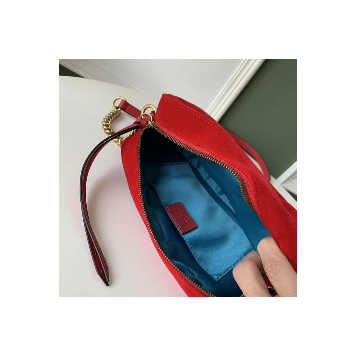 Gucci GG Marmont Velvet Small Shoulder Bag 447632 Gucci GG Marmont Velvet Small Shoulder Bag 447632