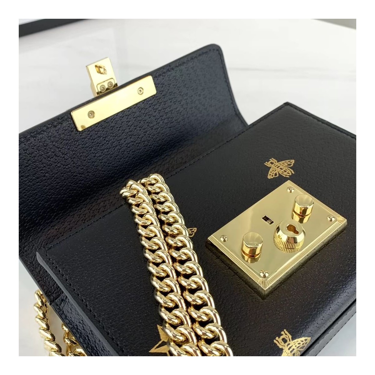 Gucci Padlock Bee Star Small Shoulder Bag 432182 Gucci Padlock Bee Star Small Shoulder Bag 432182