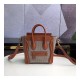 Celine Nano Luggage Bag In Tweed And Smooth Calfskin 189242 Celine Nano Luggage Bag In Tweed And Smooth Calfskin 189242