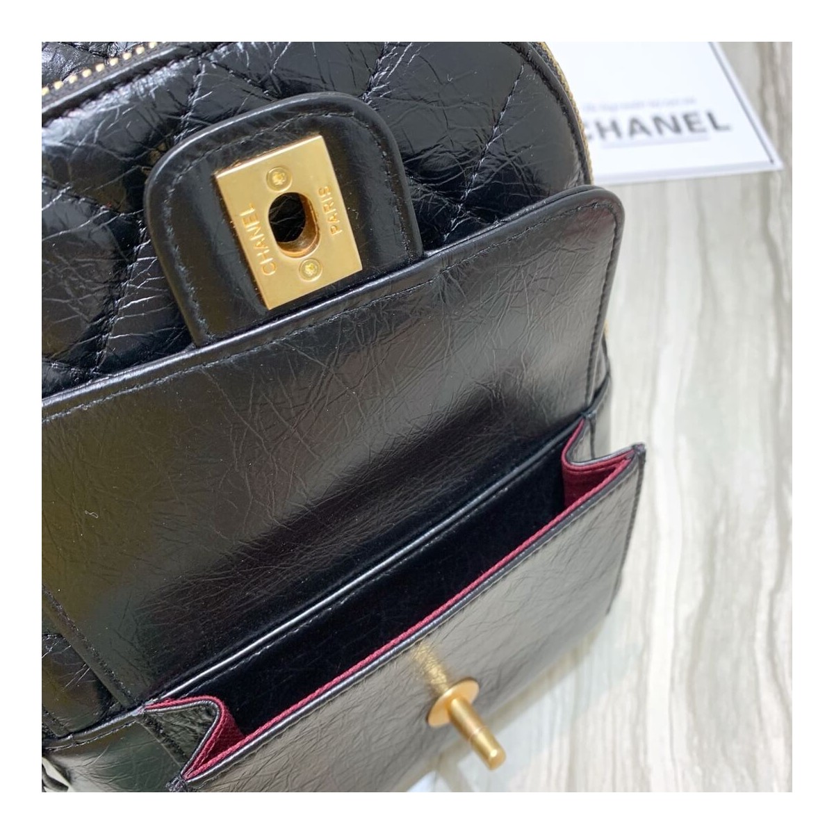 Chanel Waxy Calfskin CC Day Backpack Bag AS8866 Chanel Waxy Calfskin CC Day Backpack Bag AS8866