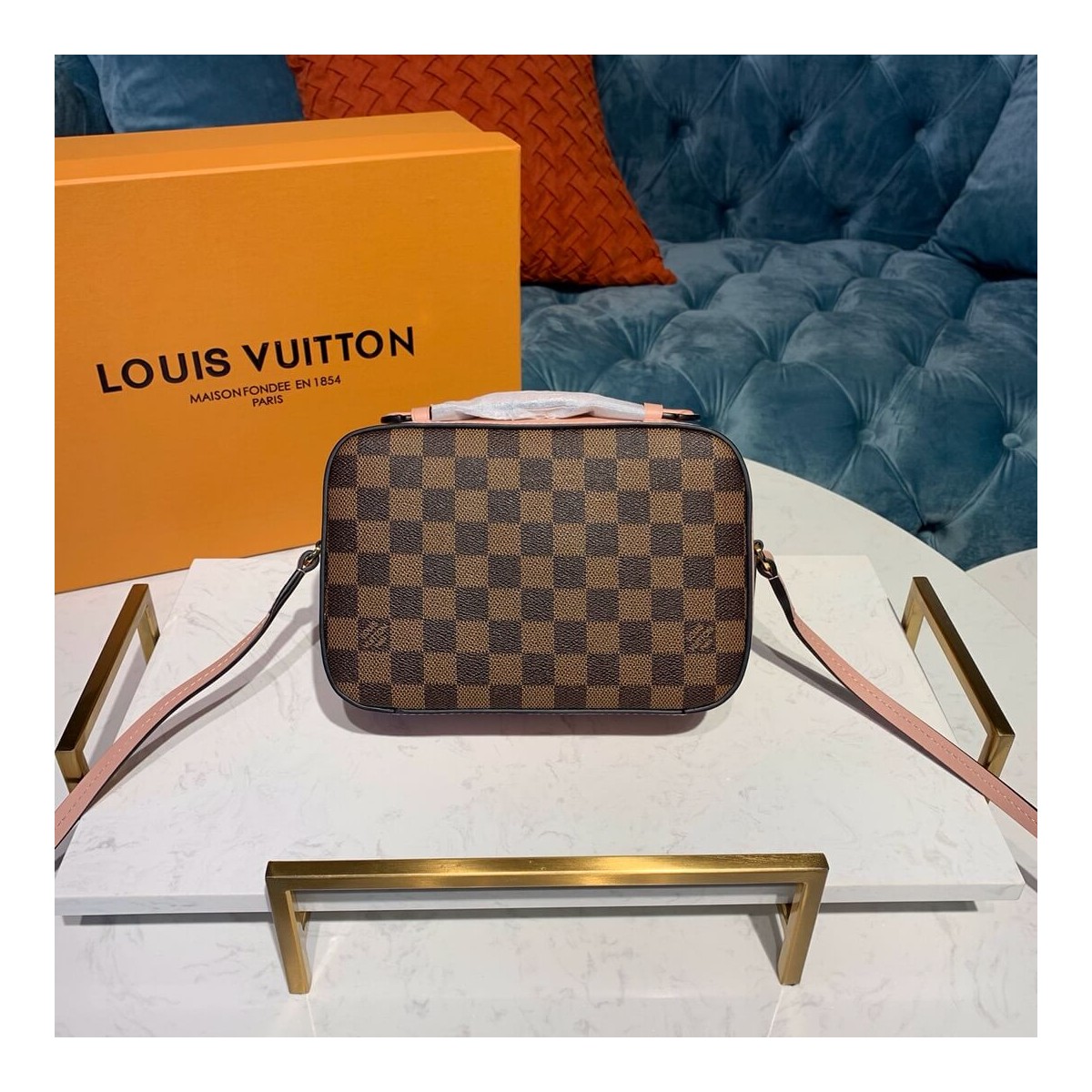 Louis Vuitton Damier Ebene Canvas Santa Monica N40178 Louis Vuitton Damier Ebene Canvas Santa Monica N40178
