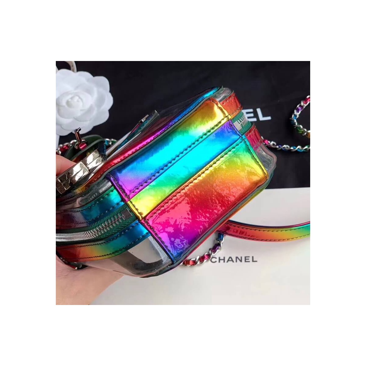 Chanel Vanity Case In Multicolour PVC AS0988 Chanel Vanity Case In Multicolour PVC AS0988