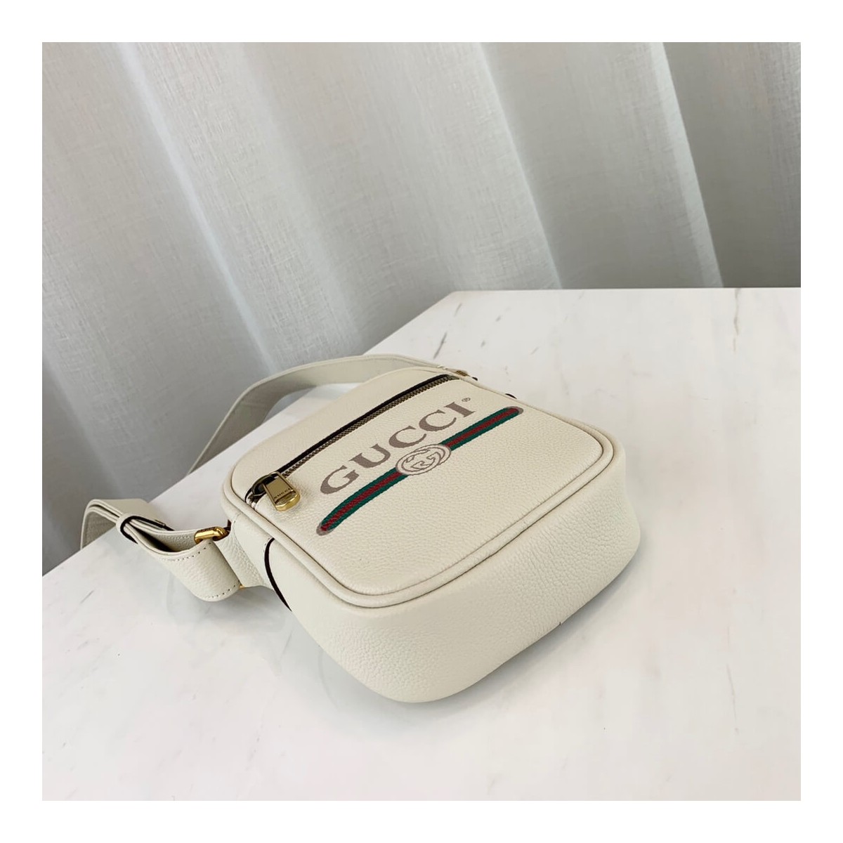 Gucci Print Leather Shoulder Bag 574803 Gucci Print Leather Shoulder Bag 574803
