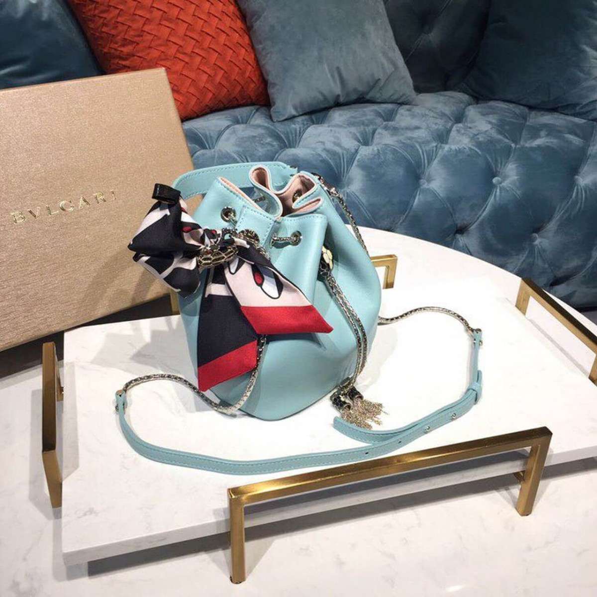 Bvlgari Serpenti Forever Bucket Bag 20cm 288760 Bvlgari Serpenti Forever Bucket Bag 20cm 288760