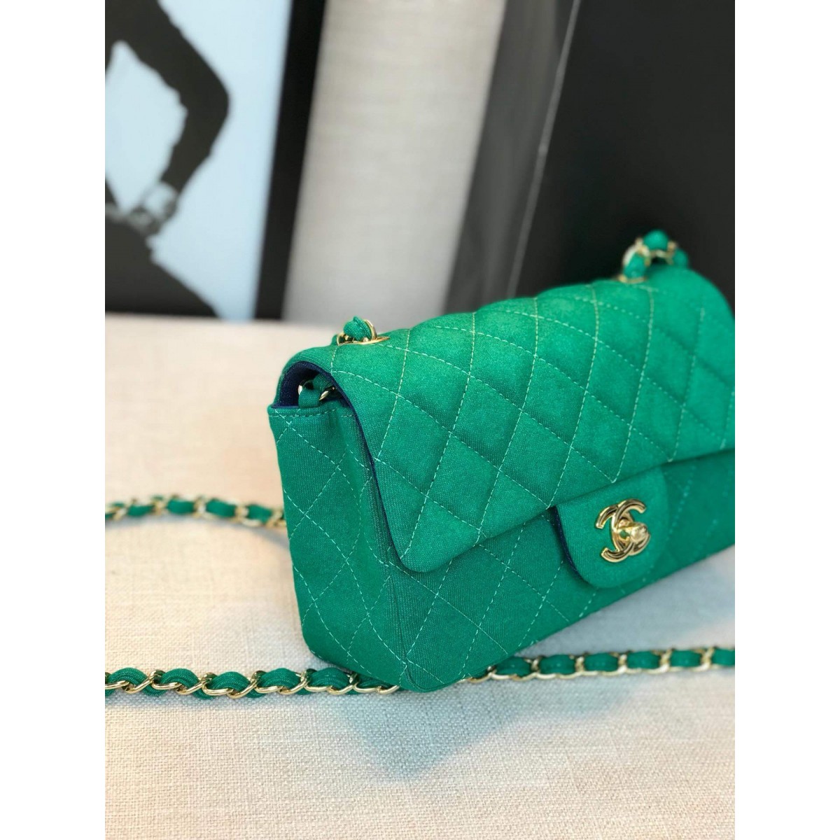 Chanel Jersey Classic Handbag A01112 Chanel Jersey Classic Handbag A01112